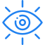 Icône d'un œil pour représenter une vision partagée